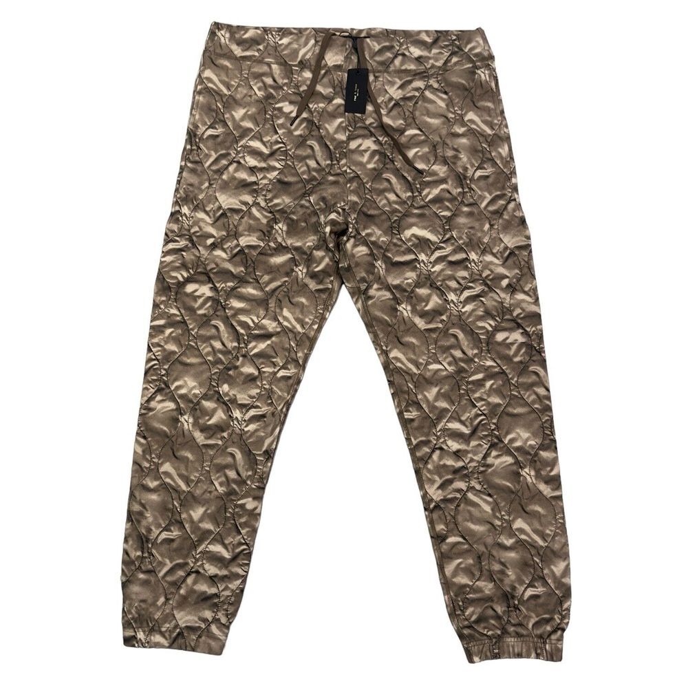 Rag & Bone NEW Mens Size XL Photo Reel Aran Knit Quilted Army Sweatpants Joggers
